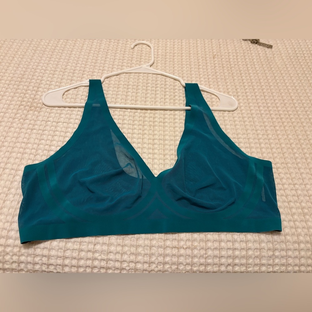 Eby Teal Sheer Bralette- Size XL